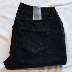 BANANA REPUBLIC Black Corduroy Pants - Women's Classic Flared Leg - NEW